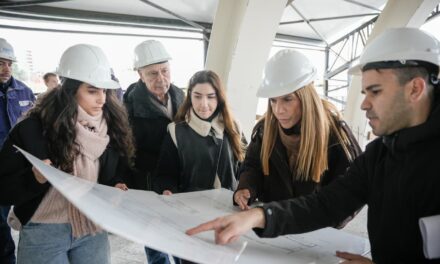 La intendenta Magdalena Sierra recorrió obras en marcha en Avellaneda