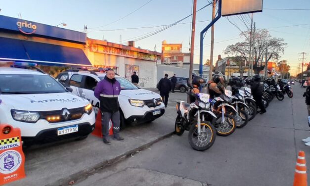 La Patrulla Urbana de Quilmes secuestró e inspeccionó numerosos vehículos en un mega operativo