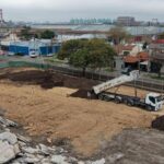 Avanzan las obras del nuevo Polideportivo en el Barrio La Maquinita de Lanús