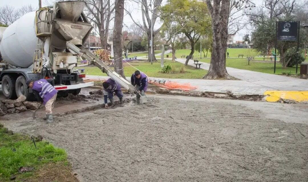 Intensifican trabajos de bacheo en hormigón en distintos puntos de Quilmes