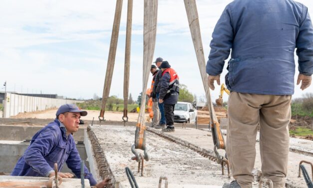 Avanza con fondos municipales la obra de la nueva subida y bajada de la Autopista en Ezpeleta