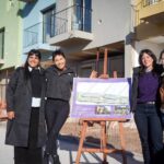 Mayra, Mieri y Batakis recorrieron la construcción de 28 viviendas del barrio La Odisea