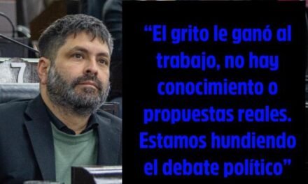 “A la oposición en el HCD la termina conduciendo la locura y sus "asesores" atribulados y violentos”