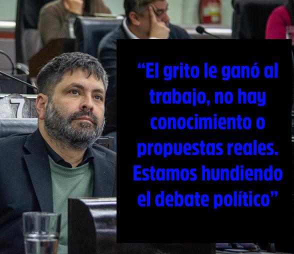 “A la oposición en el HCD la termina conduciendo la locura y sus "asesores" atribulados y violentos”
