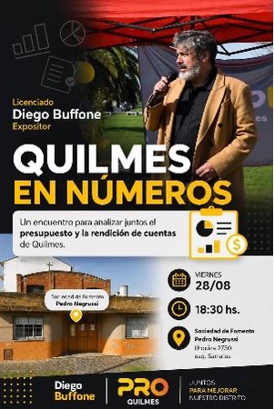 El concejal opositor Buffone analizará con vecinos el presupuesto y la rendición de cuentas