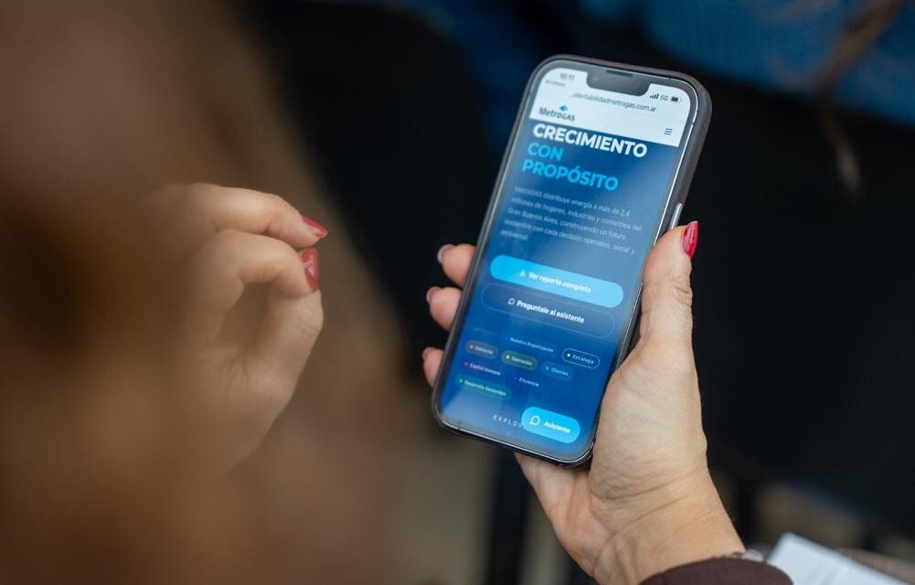 MetroGAS presentó su séptimo Reporte de Sustentabilidad con una herramienta basada en inteligencia artificial