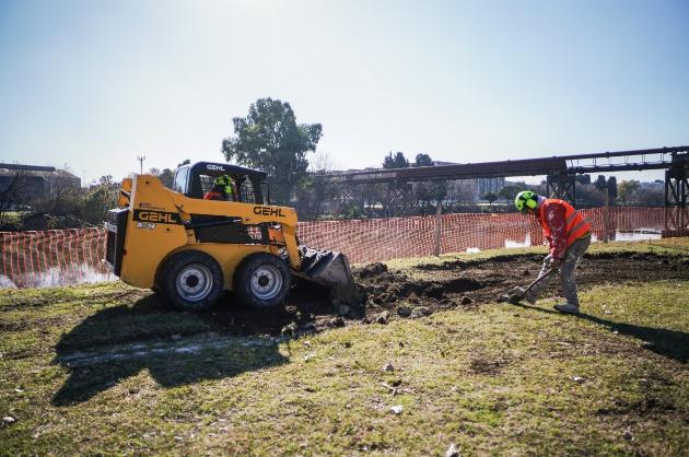 Lanús avanza con las obras en el distrito La Ribera