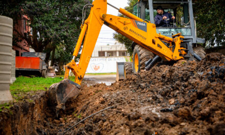 Continúan las obras de saneamiento hidráulico en Berazategui
