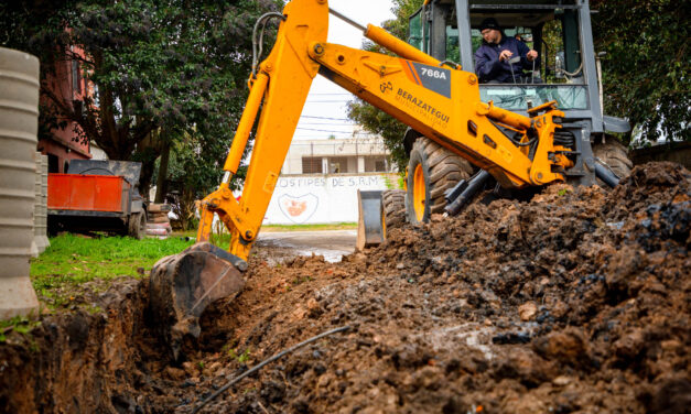 Continúan las obras de saneamiento hidráulico en Berazategui