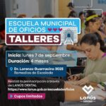 Lanús Gobierno abrió la preinscripción a los nuevos Talleres de la Escuela Municipal de Oficios