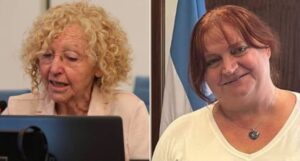 Nélida Agustina Bisio, quien fue titular de la Administración Nacional de Medicamentos, Alimentos y Tecnología Médica hasta enero de este año. También fue detenida Gabriela Mantecón Fumado, segunda del área