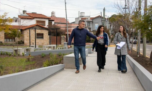 Lanús: Con financiamiento 100% municipal se renovó las plazoletas del Corredor Lugones y mejoró la plaza José Hernández