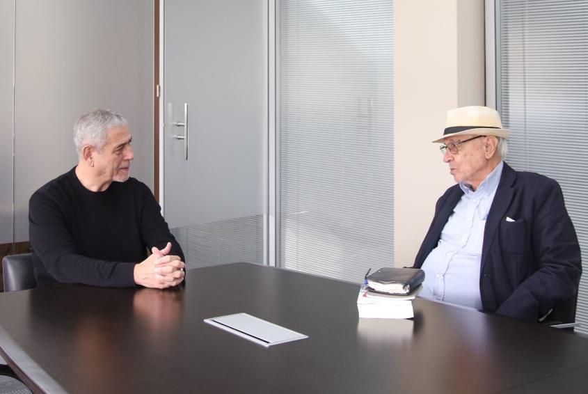 Jorge Ferraresi se reunió con Emir Sader, asesor de Lula y del PT
