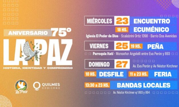 Se vienen los festejos del barrio La Paz, con desfiles, ferias y el cierre con la Orquesta Kaluqueña