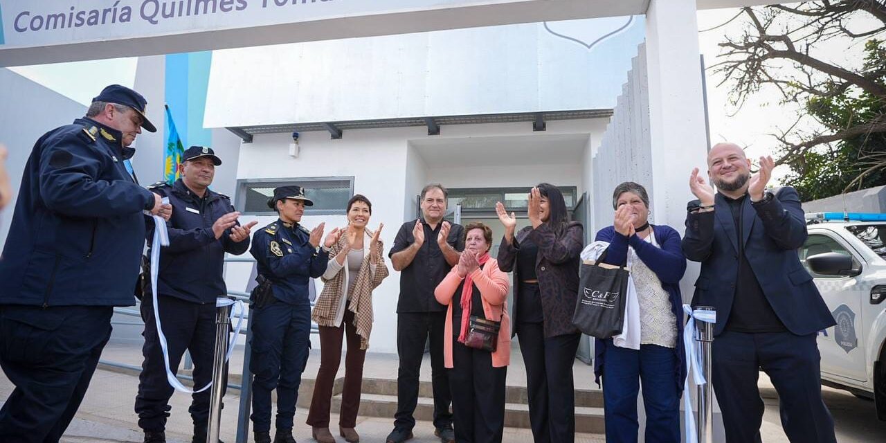 Quedó inaugurada en Don Bosco la Comisaría 10ª, con la presencia de Mayra Mendoza, Eva Mieri y el ministro Alonso