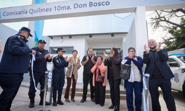 Quedó inaugurada en Don Bosco la Comisaría 10ª, con la presencia de Mayra Mendoza, Eva Mieri y el ministro Alonso