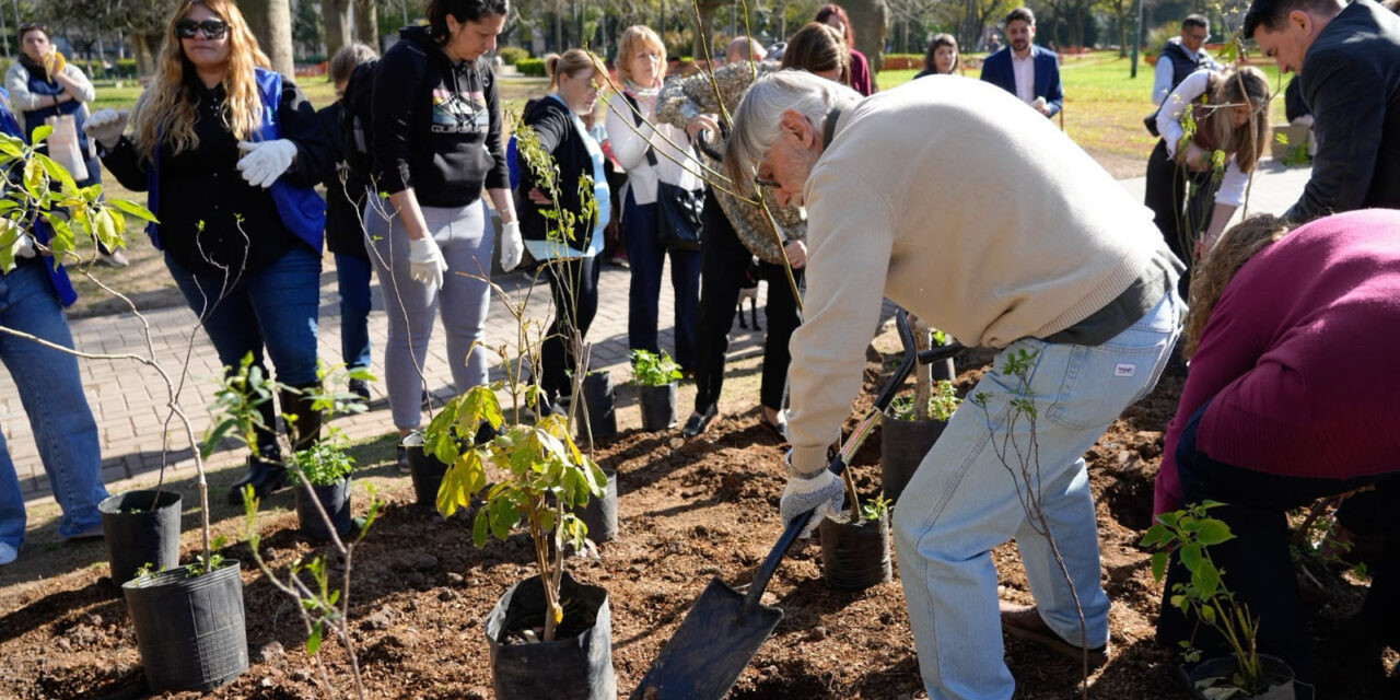 En CABA hubo una emotiva plantación de árboles para homenajeea a los donantes de órganos y sus familias