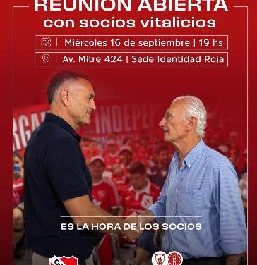Las agrupaciones Revolución Independiente e Identidad Roja reciben a socios vitalicios