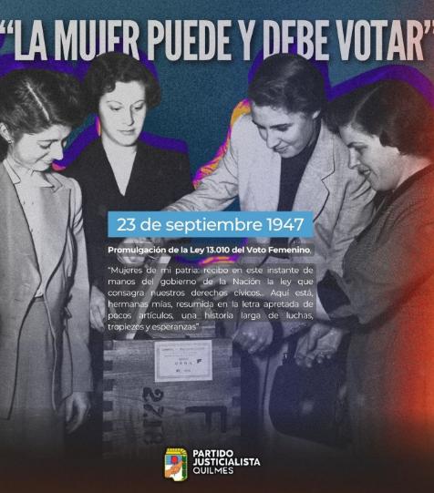 “Las mujeres estamos proscriptas porque no podemos votar a Cristina”, señalan desde el PJ Quilmes