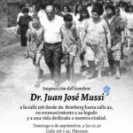 Se inmortalizará la calle 158 con el nombre de Dr. Juan José Mussi