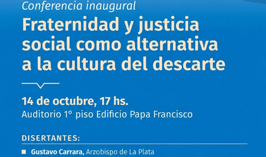 Se presenta Cátedra Libre Papa Francisco en el auditorio de la UNAJ