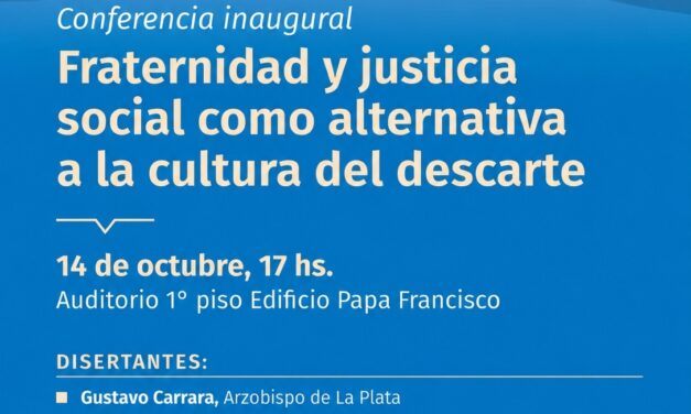 Se presenta Cátedra Libre Papa Francisco en el auditorio de la UNAJ