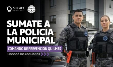 Quilmes lanza su Comando de Prevención Municipal, dicen que será "una fuerza profesional y de cercanía"