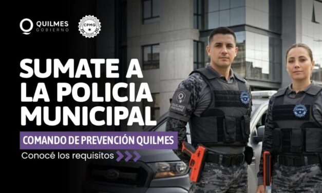 Quilmes lanza su Comando de Prevención Municipal, dicen que será "una fuerza profesional y de cercanía"