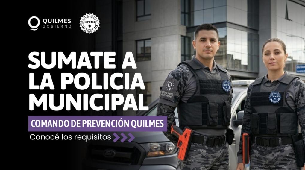 Quilmes lanza su Comando de Prevención Municipal, dicen que será "una fuerza profesional y de cercanía"