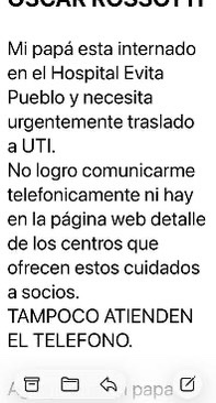 El Centro Médico Pueyrredón no da respuestas ante una urgencia