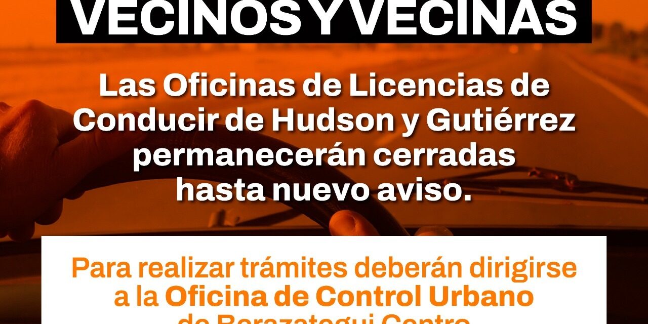 Las Oficinas de Licencias de conducir de Hudson y Gutiérrez permanecen cerradas hasta nuevo aviso