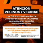 Las Oficinas de Licencias de conducir de Hudson y Gutiérrez permanecen cerradas hasta nuevo aviso