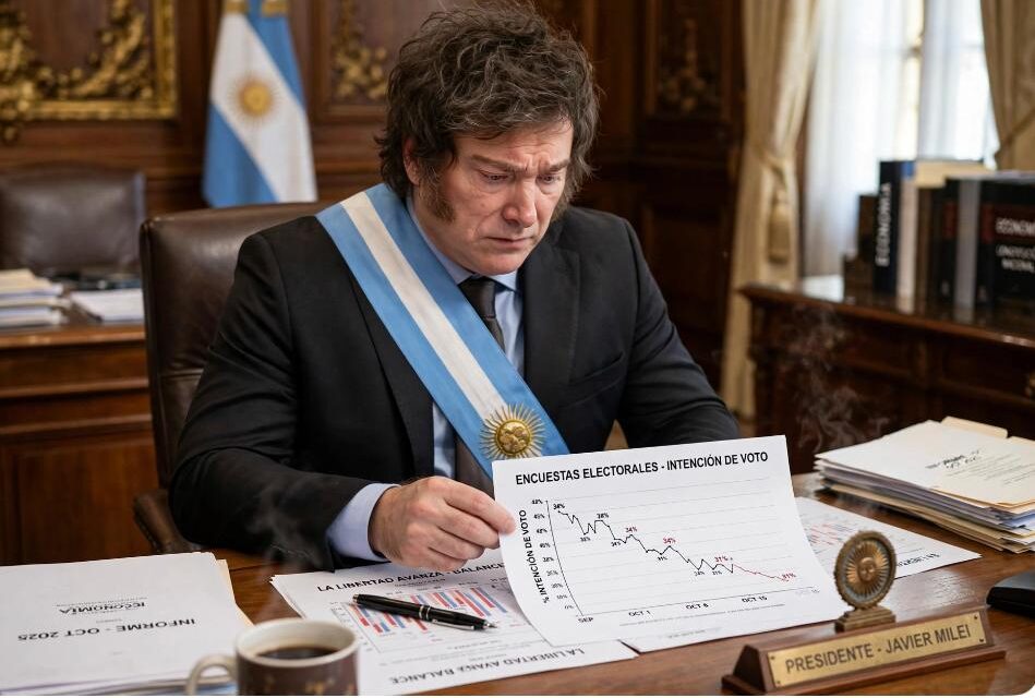 Ultima encuesta y alerta en la Rosada: Milei perfora el 30% y el rechazo llega al 53,1%, el más alto