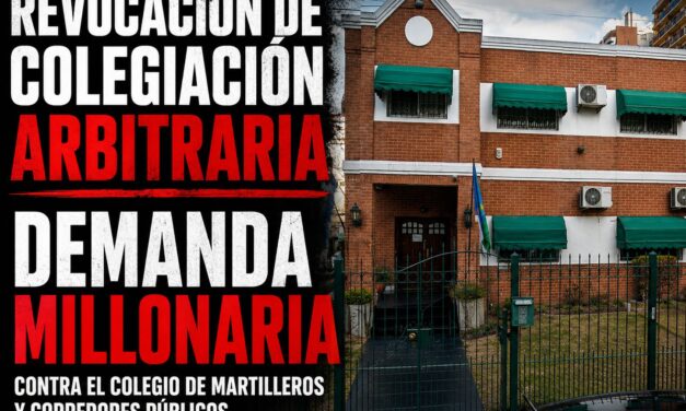 Tras un duro revés judicial, evalúan un reclamo económico contra el Colegio de Martilleros