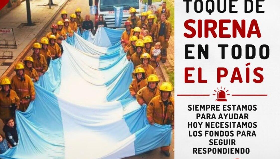 Sirenazo de Bomberos Voluntarios en todo el país por la deuda de Milei