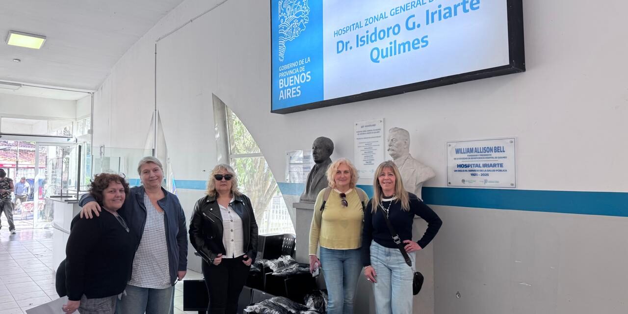 Importante aporte al Hospital de Quilmes: La Cooperadora entregó 10 computadoras gestionadas ante Fundación Equidad