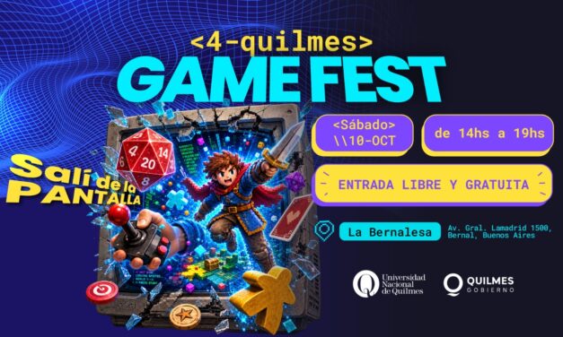 Este sábado 10, llega a Quilmes el 'Game Fest 2026', para celebrar la cultrura del juego