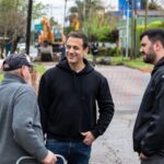 En Monte Chingolo, el intendente Julián Alvarez supervisó obras de pavimentación