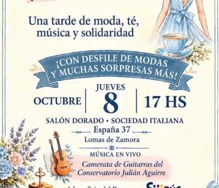 Cáritas Lomas de Zamora organiza un Té Solidario a beneficio del Programa Emaús