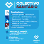 Lanús Gobierno acercará el Colectivo Sanitario a Lanús Oeste