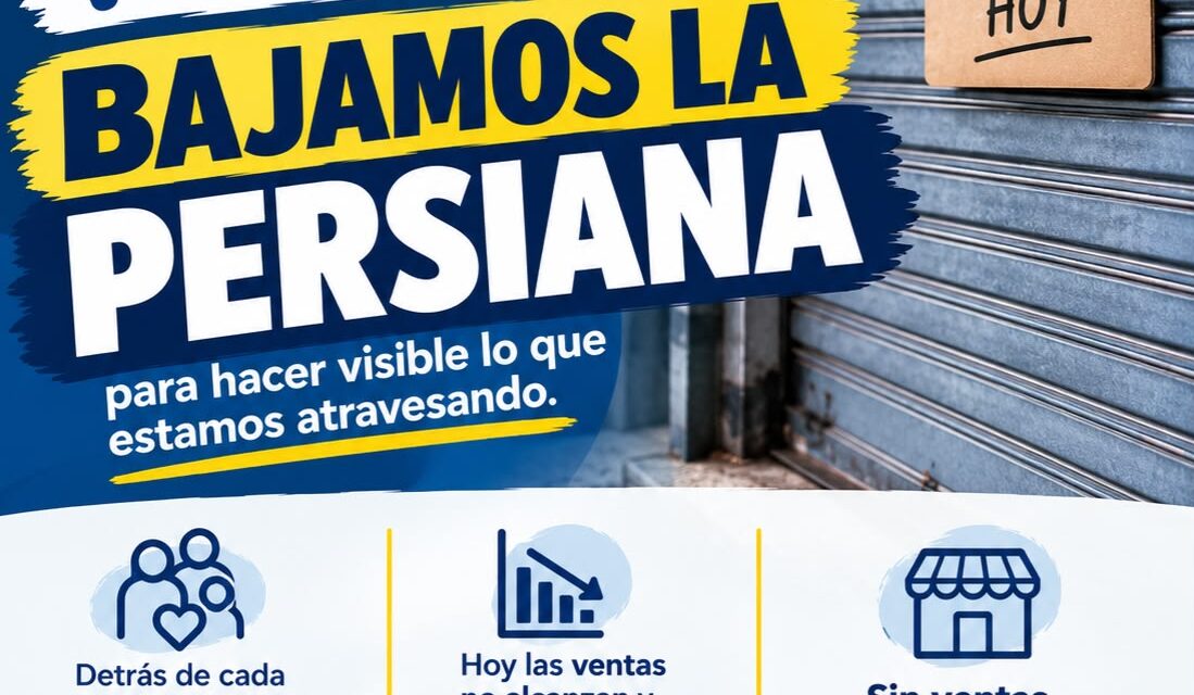 Berazategui "baja la persiana" durante un rato : Conerciantes al borde del colapso quieren abrirle los ojos al gobierno nacional