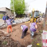 Nuevos trabajos de bacheo en Ezpeleta con 100% de fondos municipales