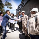 Recorrida oficial por la obra del Paseo Cultural y Deportivo Don Bosco, encabezada Mayra y Eva Mieri