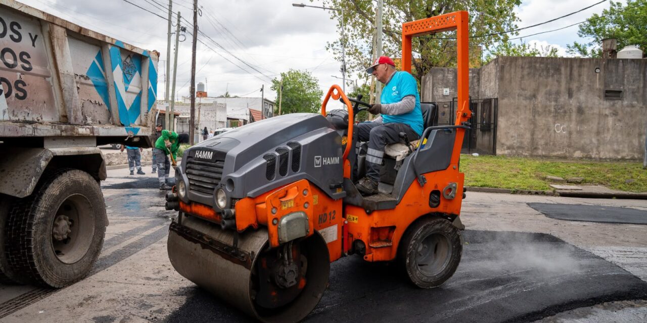 Lanús Gobierno continúa con la ejecución del Plan de Pavimentación, ahora en Gerli