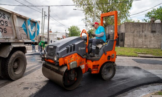 Lanús Gobierno continúa con la ejecución del Plan de Pavimentación, ahora en Gerli