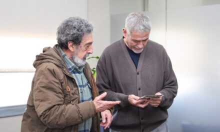 Ferraresi recibió a Pedro Catella, hijo de la histórica dirigente Alicia Eguren