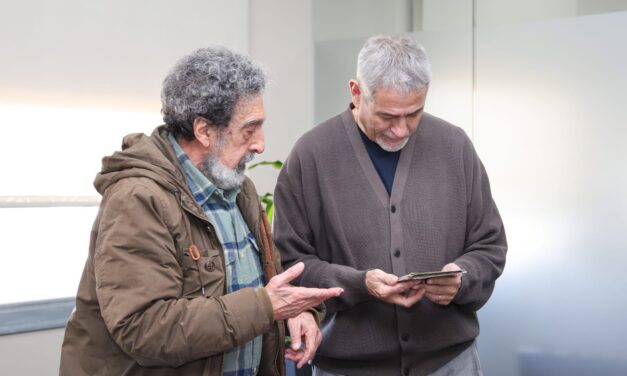 Ferraresi recibió a Pedro Catella, hijo de la histórica dirigente Alicia Eguren