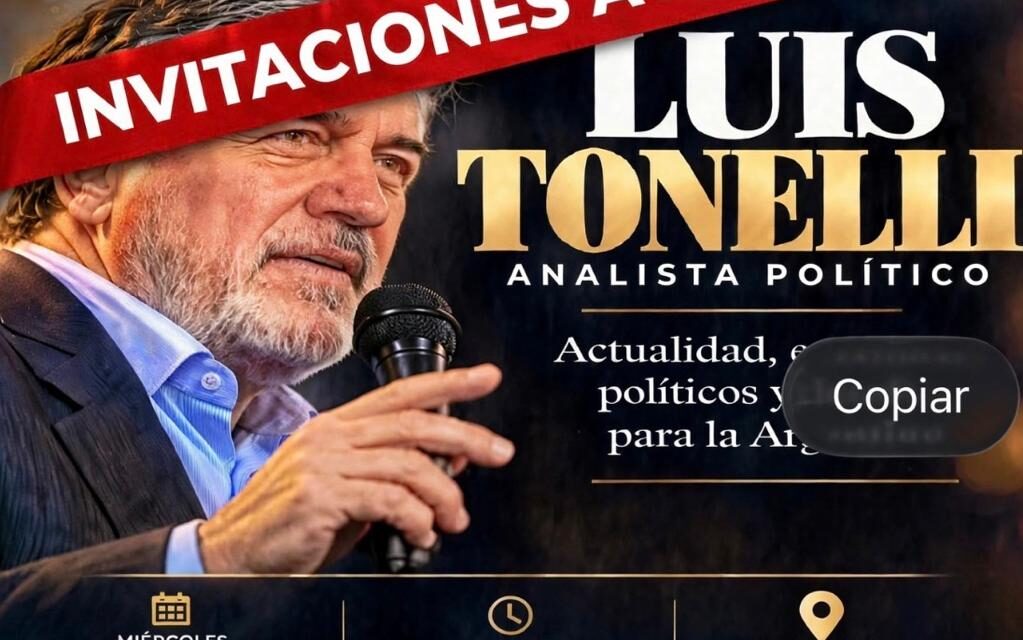 "Pluralidad Soberana" aterriza en Quilmes al sociólogo y analista polìtico, Luis Tonelli