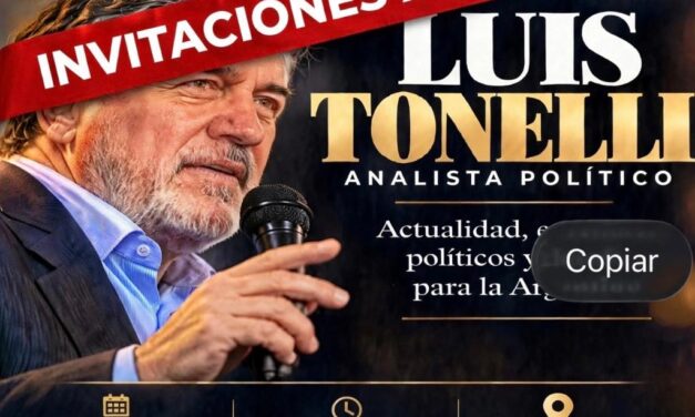 "Pluralidad Soberana" aterriza en Quilmes al sociólogo y analista polìtico, Luis Tonelli