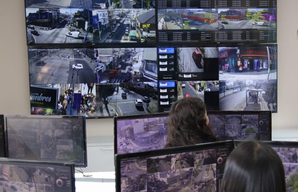 Avellaneda incorporó IA analítica para el monitoreo de las cámaras de seguridad